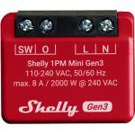Shelly Смарт реле Shelly - 1PM Mini Gen3, с измерване на мощност, червено (3800235261590)