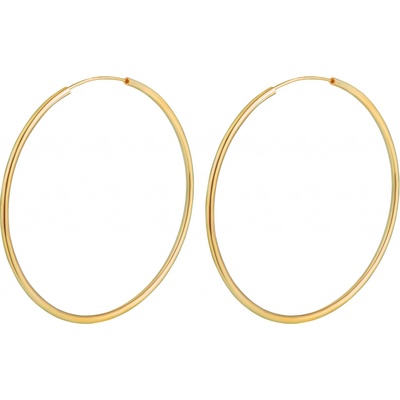Olivie stříbrné kruhy gold 7090