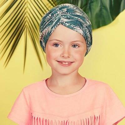 Christine Headwear Čepice Petite Swan vzor Palm Leaves