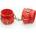 XMS Кожени белезници за ръце "joys leather cuffs red