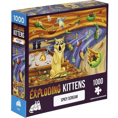 Exploding Kittens Пъзел Exploding Kittens от 1000 части - Котешки писък (PSCREAM-1K-6)