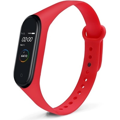 Xiaomi Jednobarevný náhradní náramek pro Mi Band 3/4 Červená MIBANDCZX00009