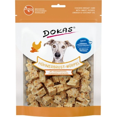 Dokas mrazem sušené kuřecí kostky s batáty a lněným semínkem 150 g