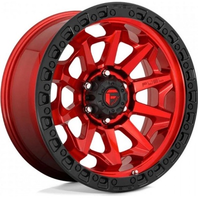 Fuel D695 COVERT 9x18 6x139,7 ET1 candy red black bead ring
