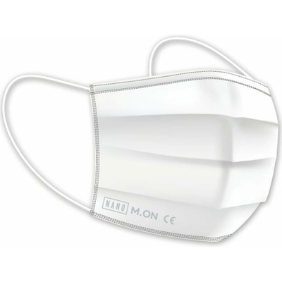 Nano M.ON Nano rouška Prémiová Nanovlákenná zdravotnická maska bílá 10 ks – Zbozi.Blesk.cz