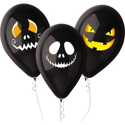 Godan dekoracje Balónik Gemar 12" pastel premium Halloween tváre