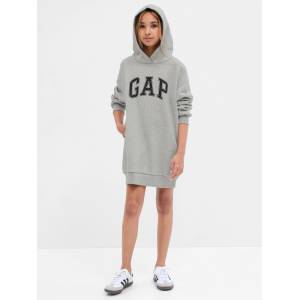 GAP Детска суитшърт рокля с лого GAP GAP | Siv | Момичешки | 104/110