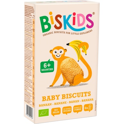 Biskids detské sušienky banánové bio 120 g