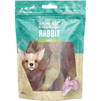 animALL Králičí ouško s kachním 250 g