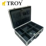 TROY Куфар за инструменти 455 x 330 x 150 мм - Алуминиева рамка / Troy 91002 / (T 91002)