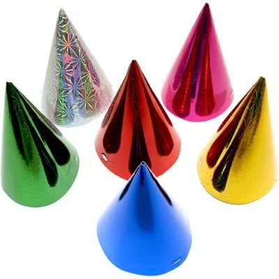 Unipap klobouček karnevalový 16cm hologramový mix ME120 6ks – Hledejceny.cz