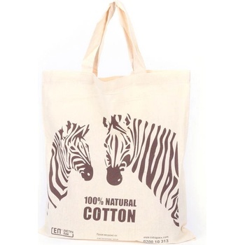 Image 1 of Екстрапак Памучна чанта за универсална употреба с декор "Зебра (1652)
