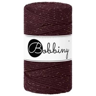 Bobbiny Macrame ropes 3PLY - 3mm Bobbiny - Macrame ropes 3PLY - 3mm: Golden burgundy