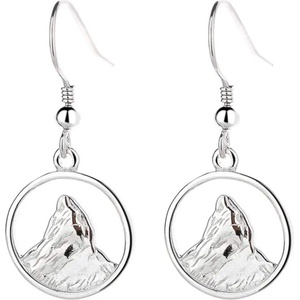 Silenti Jewelry Сребърни обеци "Връх