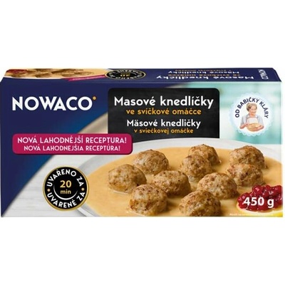 Nowaco Masové knedlíčky ve svíčkové omáčce Nowaco 450 g