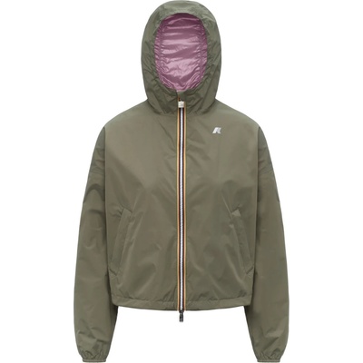 K-Way Дамско ежедневно яке K-Way Women's Laurette Plus. 2 Double Casual jacket - Green Lichen / Violet - размер XL (103-2953-0115)
