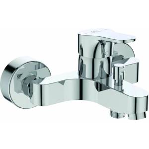 Ideal Standard Едноръкохватков смесител за вана и душ Ideal Standard Cerabase, хром с гланцово покритие (BC843AA)