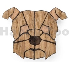 BeWooden dřevěná brož ve tvaru psa Heřman Brooch