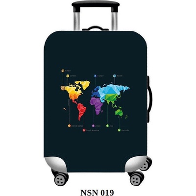 UYAR Калъф за куфар UYAR, 36x57x25см, S, черен с карта 12576