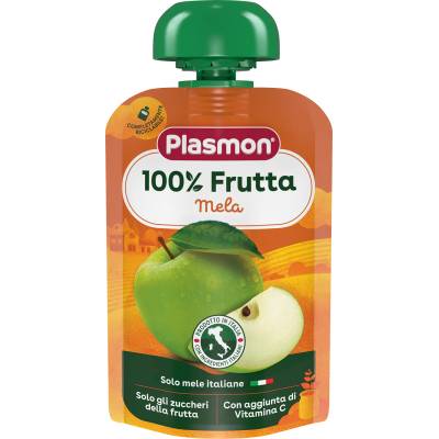 PLASMON Плодова закуска Plasmon - Ябълка, 100 g (2190)