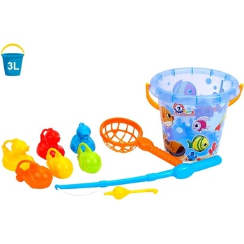 mamido Rybárska súprava Bucket Rod Sandbox 7624