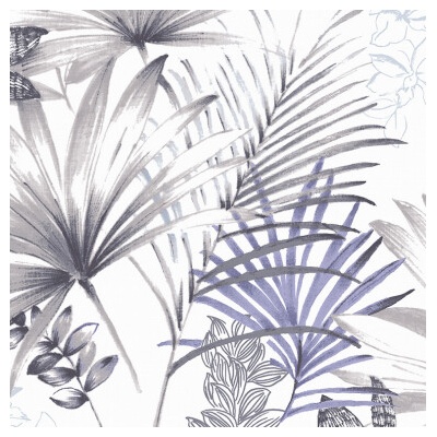 100% ľan 250g- Palm modrá