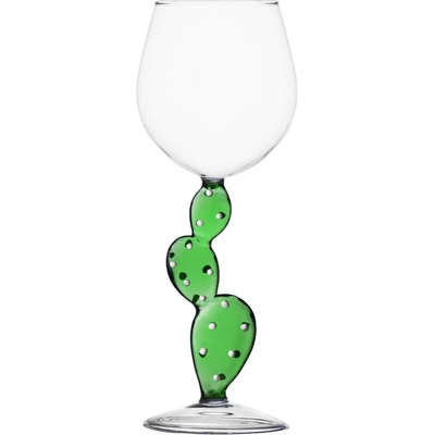 Ichendorf Desert Plants pohár na víno kaktus zelený 350 ml