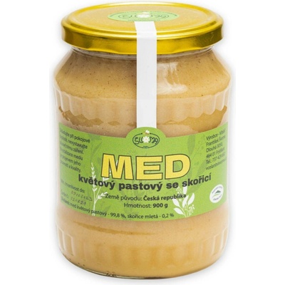 Včelařství Švoma Med květový pastový se skořicí 900 g