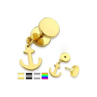 Piercingate falešný piercing kotva PFA00262 černá
