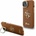 GUESS PU Grained 4G Logo Stand Заден капак за iPhone 14 Кафяв Guess | Kafyav | ЖЕНИ | UNI