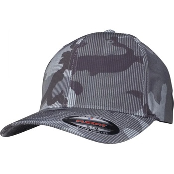 Urban Classics Шапка с козирка в камуфлажно сиво Flexfit Camo Stripe Cap UB-6277CS-00784 - Камуфлаж, размер S/M