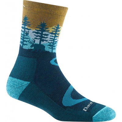 DARN TOUGH dámske trekové ponožky HIKE/TREK LIGHTWEIGHT MERINO CUSHION MICRO CREW dark teal