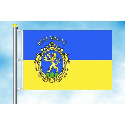 LIBEA, s.r.o. Pest vlajka Rozměr: 30×45 cm, Uchycení: Karabiny na stožár