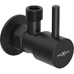 Mexen R1 ъглов вентил за батерия 1/2"x3/8", черен - 79970-70 (79970-70)