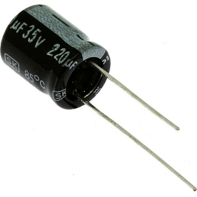 Elektrolytický kondenzátor 220uF 35V 10x13mm RM5 85°C