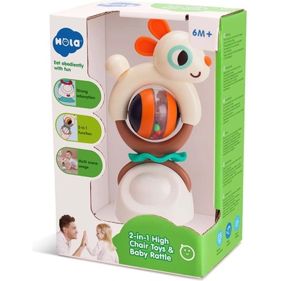 Hola - Бебешка активна играчка с вакуум, Зайче