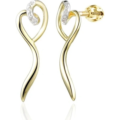 Gems, Originální náušnice Ravelyn, kombinované zlato s brilianty, 585-38-3-8044.2ZB0.0.00.HSISC.000.05