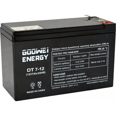 GOOWEI ENERGY OT7-12 F2 12V 7Ah