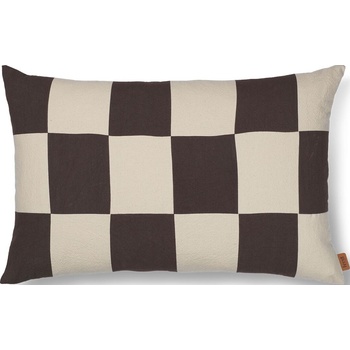 ferm LIVING Декоративна възглавница Fold в каре 40 x 60 см кафяво-бежовa (1104268648)