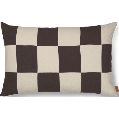 ferm LIVING Декоративна възглавница Fold в каре 40 x 60 см кафяво-бежовa (1104268648)