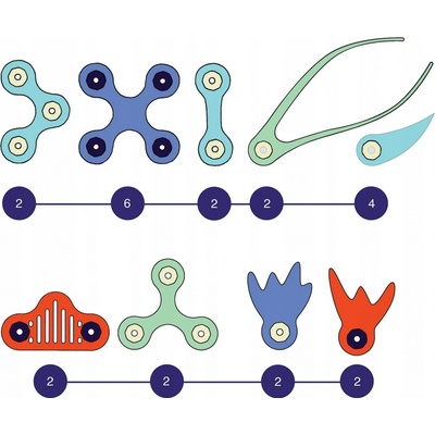 CLIXO magnetická stavebnice - mořští tvorové