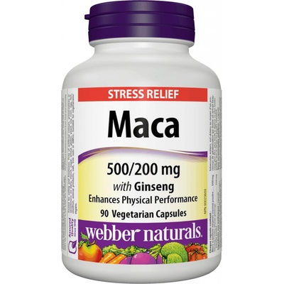 Webber Naturals Maca with Ginseng 500/200 mg 90 kapslí