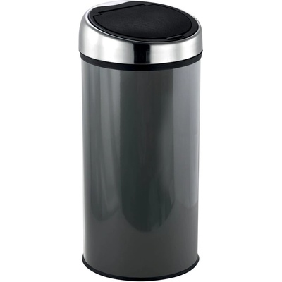 MSV Тъмносиво стоманено кошче за боклук с отваряне с докосване 30 l - MSV (100932)