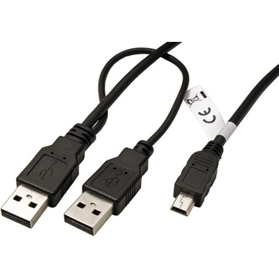 Goobay 93587 USB 2.0 USB A vidlice x2,USB B mini vidlice, 600mm