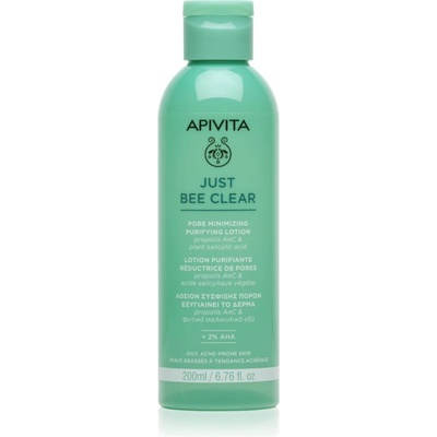 APIVITA Just Bee Clear Pore Minimizing Lotion грижа против разширени пори и черни точки 200ml
