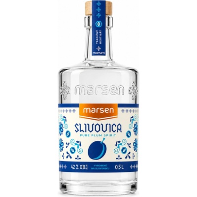 Marsen Slivovica Traditional 52% 0,5 l (holá láhev)