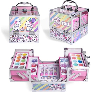 Aquarius Cosmetic Голям комплект за гримиране в куфар, Martinelia