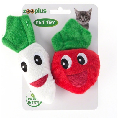 zooplus Exclusive Catnip Veggies играчки за котки с катнип - 2 броя в комплект