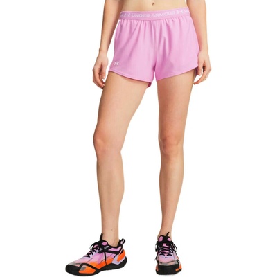 Under Armour dámske šortky Tech Play Up Shorts Pink Dawn/White