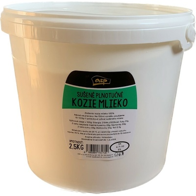 ASP Sušené plnotučné kozie mlieko 2,5 kg